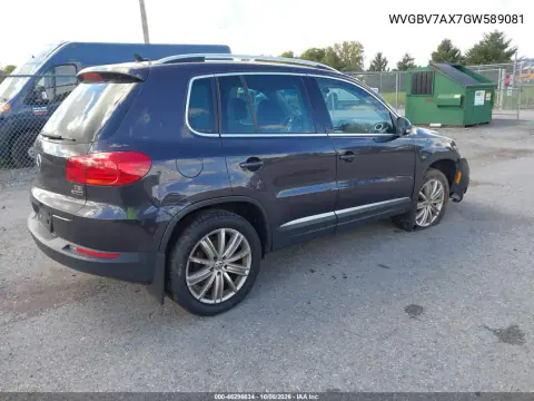2016 Volkswagen Tiguan Se VIN WVGBV7AX7GW589081 фото 5