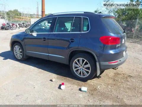 2016 Volkswagen Tiguan Se VIN WVGBV7AX0GW578472 фото 4