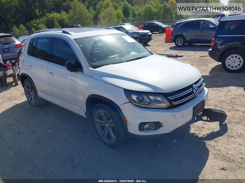2017 Volkswagen Tiguan 2.0T Sport VIN WVGTV7AX1HW504046 фото 1