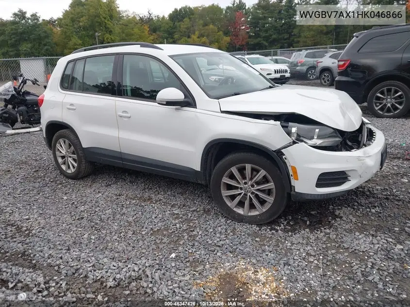 WVGBV7AX1HK046866 Volkswagen Tiguan 2017 — повреждение Передняя часть, фото до ремонта