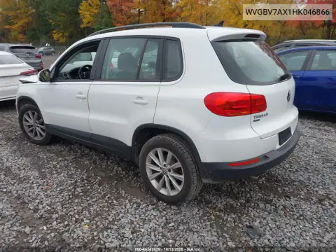 WVGBV7AX1HK046866 — 2017 Volkswagen Tiguan, фото 3 с аукциона IAAI, Передняя часть