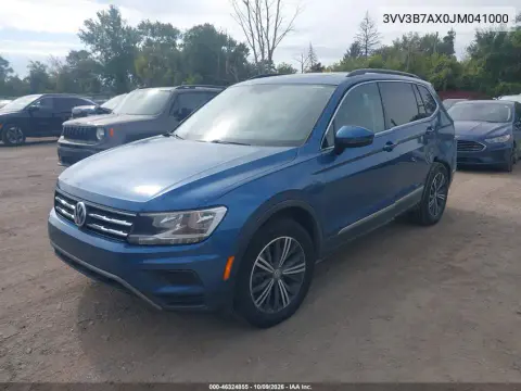 2018 Volkswagen Tiguan 2.0T Se/2.0T Sel VIN 3VV3B7AX0JM041000 фото 3