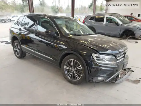 3VV2B7AX2JM061728 — 2018 Volkswagen Tiguan, Передняя часть, фото до ремонта