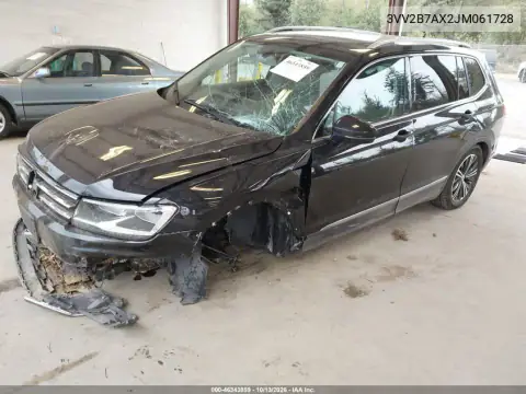 2018 Volkswagen Tiguan 2.0T Se/2.0T Sel VIN 3VV2B7AX2JM061728 фото 2