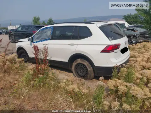 2019 Volkswagen Tiguan S VIN 3VV0B7AX4KM015343 фото 3