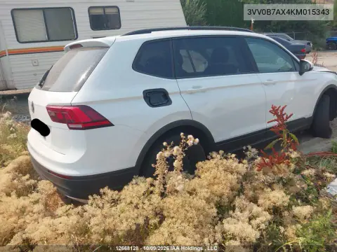 2019 Volkswagen Tiguan S VIN 3VV0B7AX4KM015343 фото 4