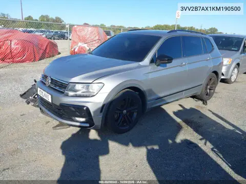 2019 Volkswagen Tiguan 2.0T Se/2.0T Sel/2.0T Sel R-Line/2.0T Sel R-Line Black VIN 3VV2B7AX1KM190500 фото 3
