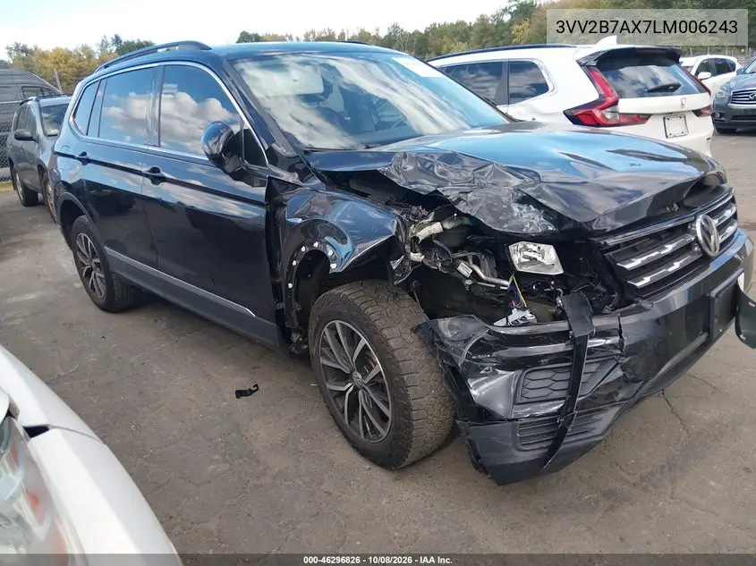 2020 Volkswagen Tiguan 2.0T Se/2.0T Se R-Line Black/2.0T Sel VIN 3VV2B7AX7LM006243 фото 2