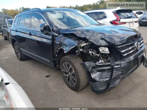 2020 Volkswagen Tiguan 2.0T Se/2.0T Se R-Line Black/2.0T Sel VIN 3VV2B7AX7LM006243 фото 2