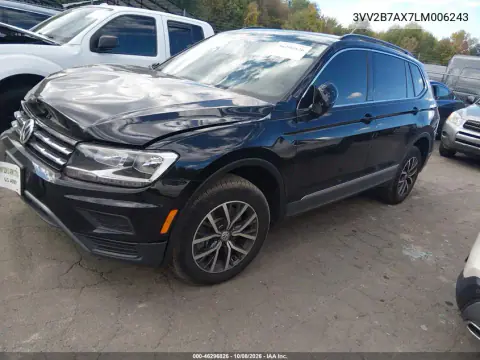 2020 Volkswagen Tiguan 2.0T Se/2.0T Se R-Line Black/2.0T Sel VIN 3VV2B7AX7LM006243 фото 3