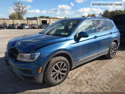 2020 Volkswagen Tiguan 2.0T Se/2.0T Se R-Line Black/2.0T Sel VIN 3VV3B7AXXLM114506 фото 3