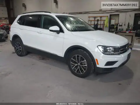 3VV2B7AX7MM091392 — 2021 Volkswagen Tiguan, Не указано, фото до ремонта