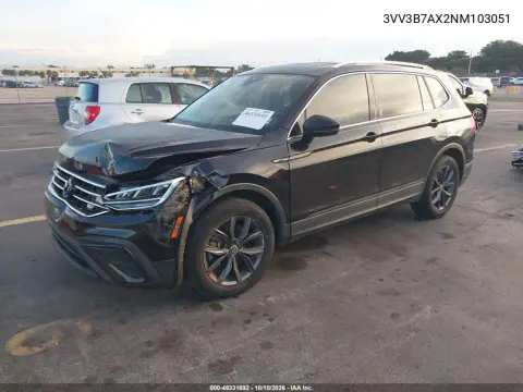 2022 Volkswagen Tiguan 2.0T Se VIN 3VV3B7AX2NM103051 фото 3