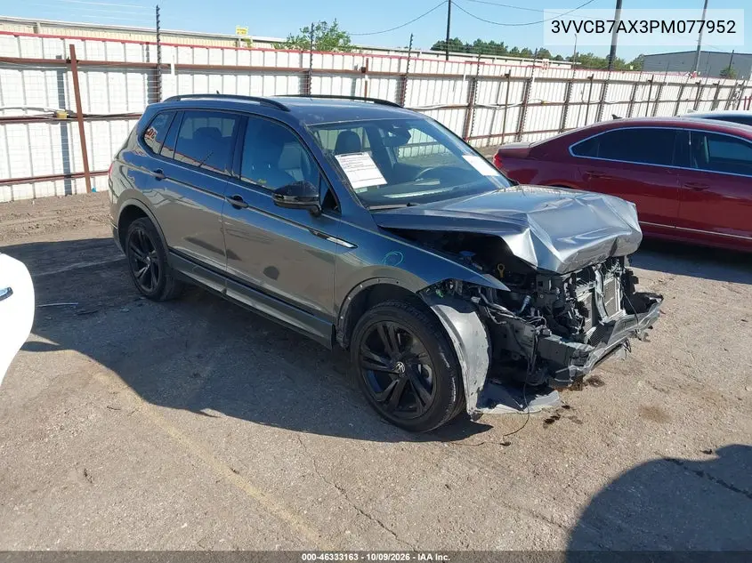 2023 Volkswagen Tiguan 2.0T Se R-Line Black VIN 3VVCB7AX3PM077952 фото 2