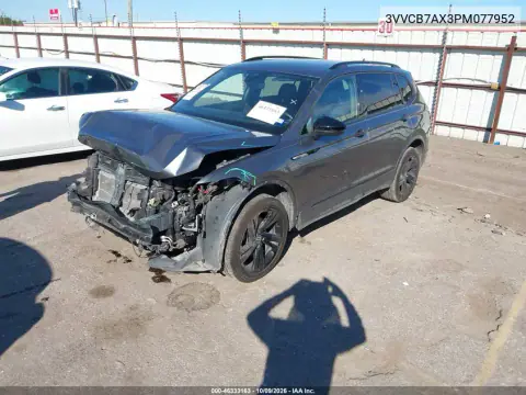 2023 Volkswagen Tiguan 2.0T Se R-Line Black VIN 3VVCB7AX3PM077952 фото 3