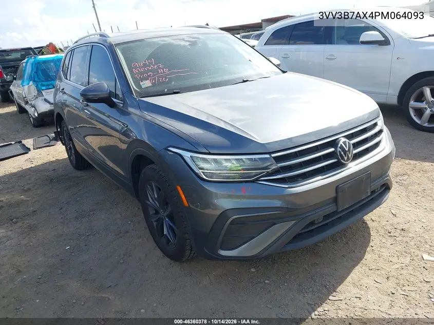 3VV3B7AX4PM064093 — 2023 Volkswagen Tiguan, фото 2 с аукциона IAAI, Задняя часть