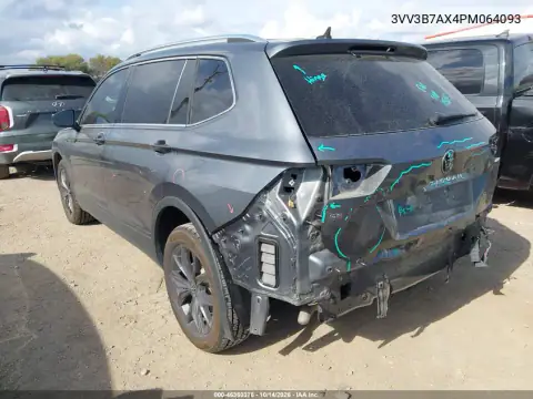 3VV3B7AX4PM064093 — 2023 Volkswagen Tiguan, фото 4 с аукциона IAAI, Задняя часть