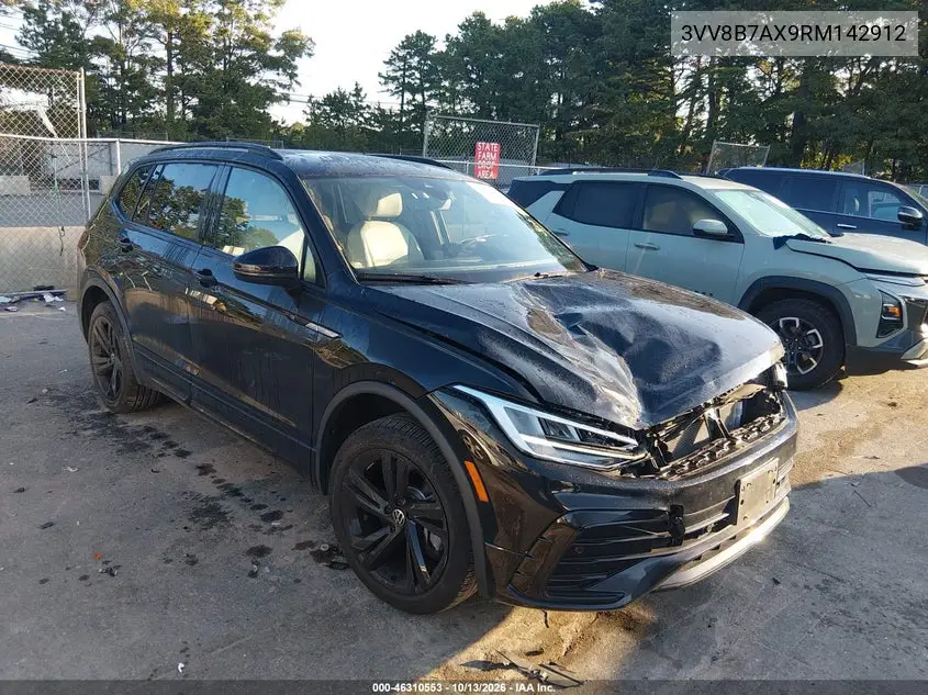 2024 Volkswagen Tiguan 2.0T Se R-Line Black VIN 3VV8B7AX9RM142912 фото 2
