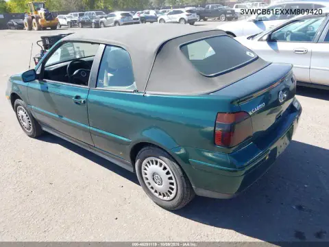 1999 Volkswagen Cabrio Gl VIN 3VWCB61EXXM809420 фото 4