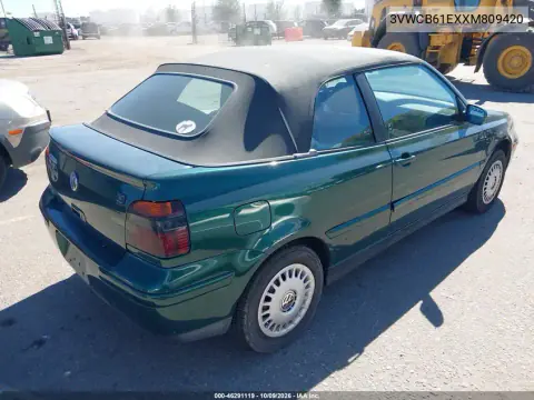1999 Volkswagen Cabrio Gl VIN 3VWCB61EXXM809420 фото 5