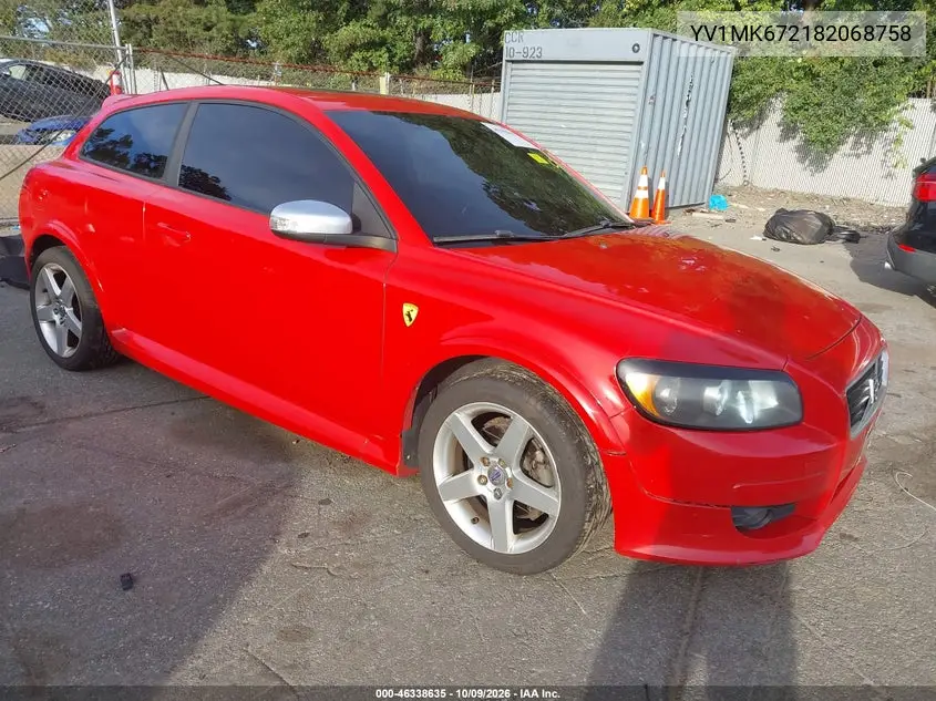 2008 Volvo C30 T5 R-Design/T5 Version 1.0/T5 Version 2.0 VIN YV1MK672182068758 фото 2