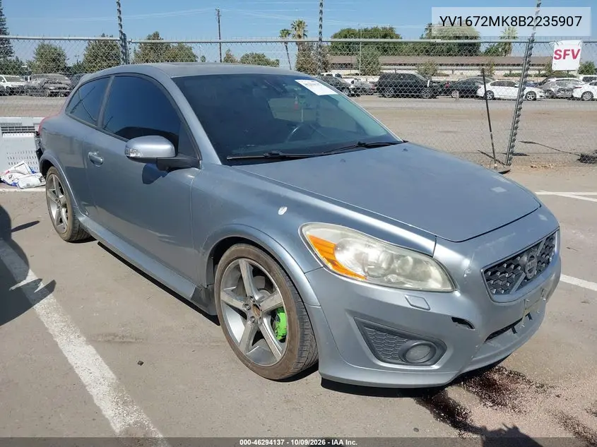 2011 Volvo C30 T5 VIN YV1672MK8B2235907 фото 2
