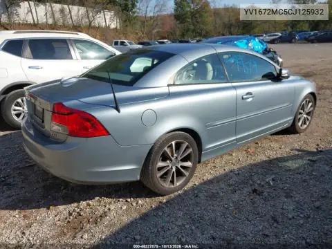 2012 Volvo C70 T5/T5 Platinum/T5 Premier Plus VIN YV1672MC5CJ125932 фото 5