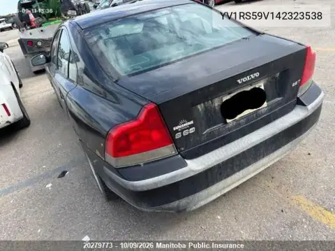 2004 Volvo S60 2.5T VIN YV1RS59V142323538 фото 3