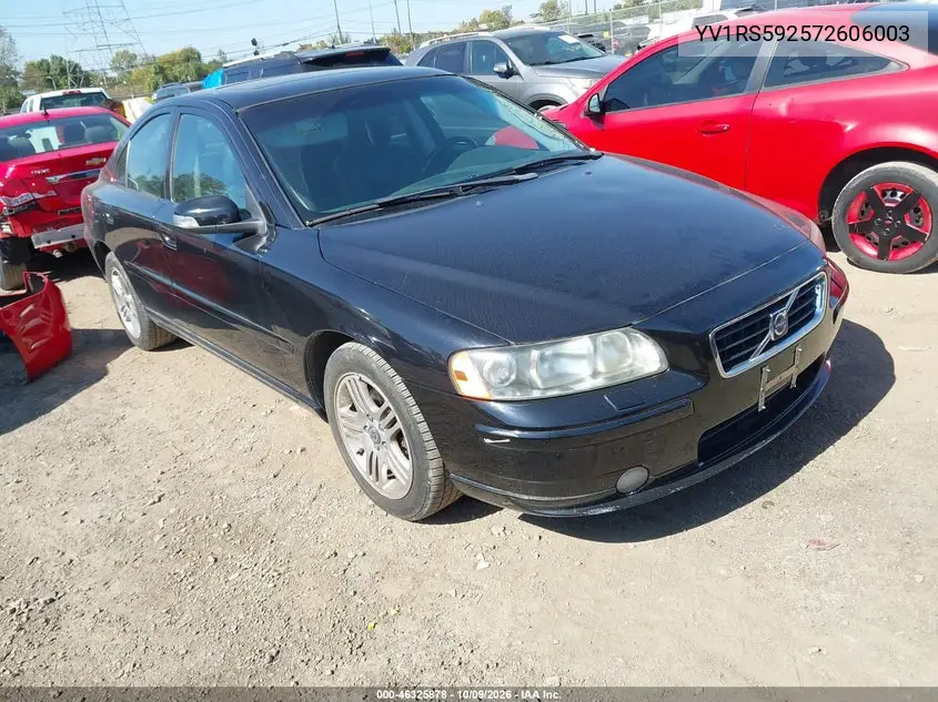 2007 Volvo S60 2.5T VIN YV1RS592572606003 фото 2