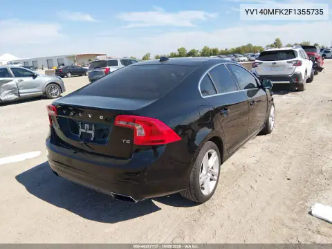 2015 Volvo S60 T5 Premier VIN YV140MFK2F1355735 фото 4