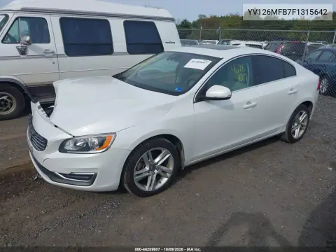 2015 Volvo S60 T5 Premier VIN YV126MFB7F1315642 фото 3