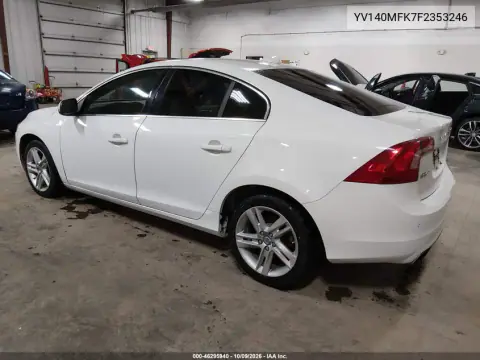 2015 Volvo S60 T5 Premier VIN YV140MFK7F2353246 фото 4