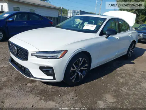 2024 Volvo S60 B5 Core Dark Theme VIN 7JRL12FK5RG296248 фото 2