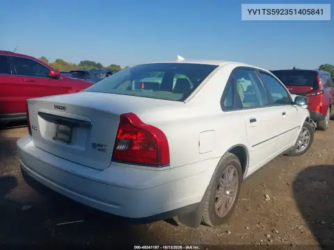YV1TS592351405841 — 2005 Volvo S80, фото 5 с аукциона IAAI, Передняя часть