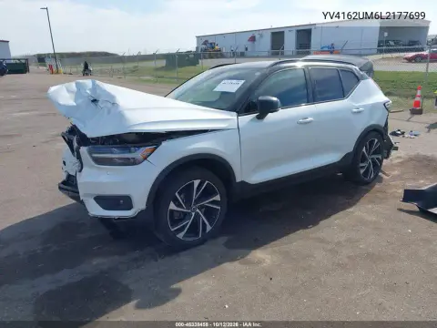 2020 Volvo Xc40 T5 R-Design VIN YV4162UM6L2177699 фото 3