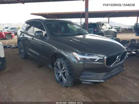 YV4102RK0L1544028 — 2020 Volvo XC60, Передняя часть, фото до ремонта