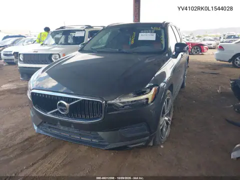 2020 Volvo Xc60 T5 Momentum VIN YV4102RK0L1544028 фото 2