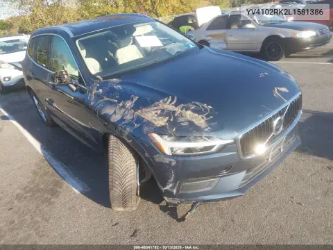 YV4102RK2L1581386 — 2020 Volvo XC60, Передняя часть, фото до ремонта