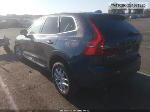 2020 Volvo Xc60 T5 Momentum VIN YV4102RK2L1581386 фото 4