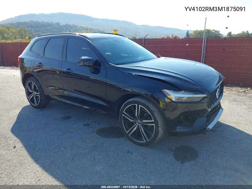 YV4102RM3M1875091 — 2021 Volvo XC60, фото 2 с аукциона IAAI, Передняя часть