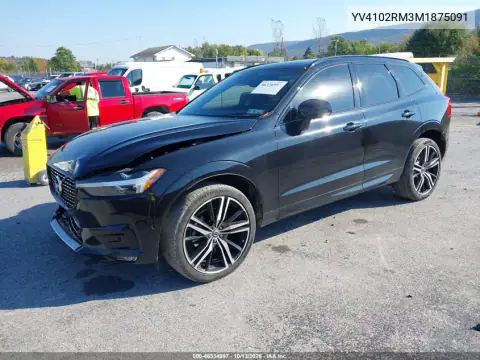 YV4102RM3M1875091 — 2021 Volvo XC60, фото 3 с аукциона IAAI, Передняя часть
