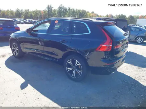 2022 Volvo Xc60 B5 Momentum VIN YV4L12RK8N1988167 фото 3
