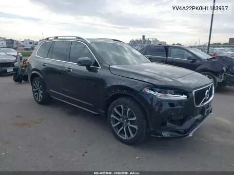 YV4A22PK0H1183937 — 2017 Volvo XC90, Передняя часть, фото до ремонта