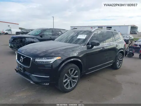 2017 Volvo Xc90 T6 Momentum VIN YV4A22PK0H1183937 фото 3