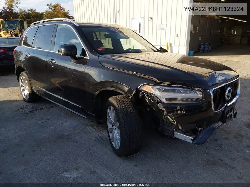 YV4A22PK8H1123324 — 2017 Volvo XC90, фото 2 с аукциона IAAI, Передняя часть