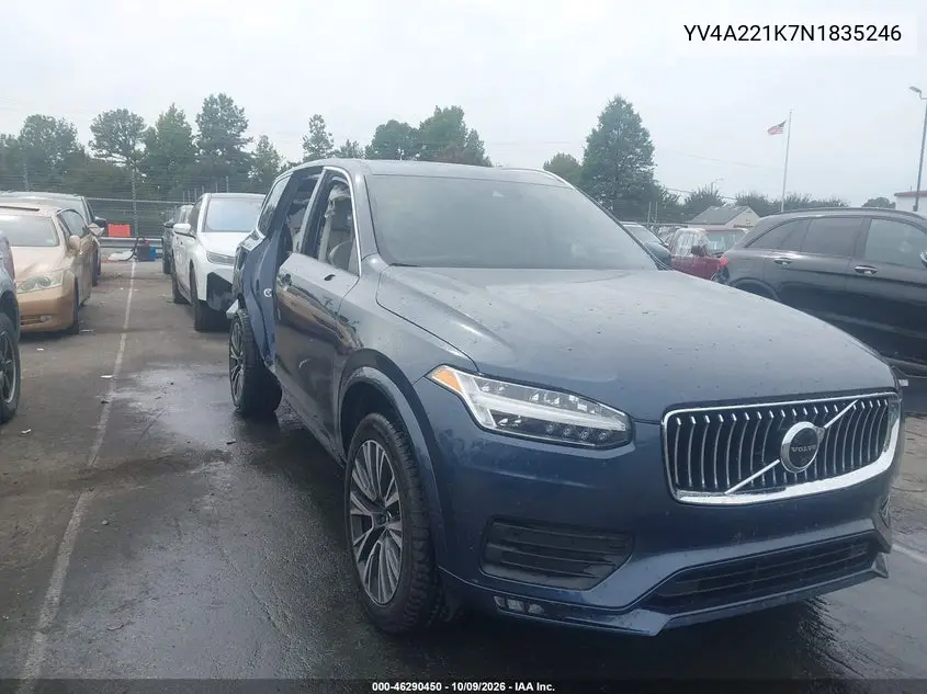 2022 Volvo Xc90 T6 Momentum 6 Passenger VIN YV4A221K7N1835246 фото 2