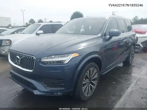 2022 Volvo Xc90 T6 Momentum 6 Passenger VIN YV4A221K7N1835246 фото 3