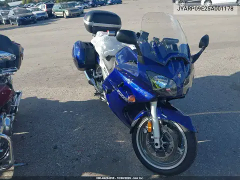 JYARP09E25A001178 — 2005 Yamaha Fjr 1300, Естественный износ, фото до ремонта