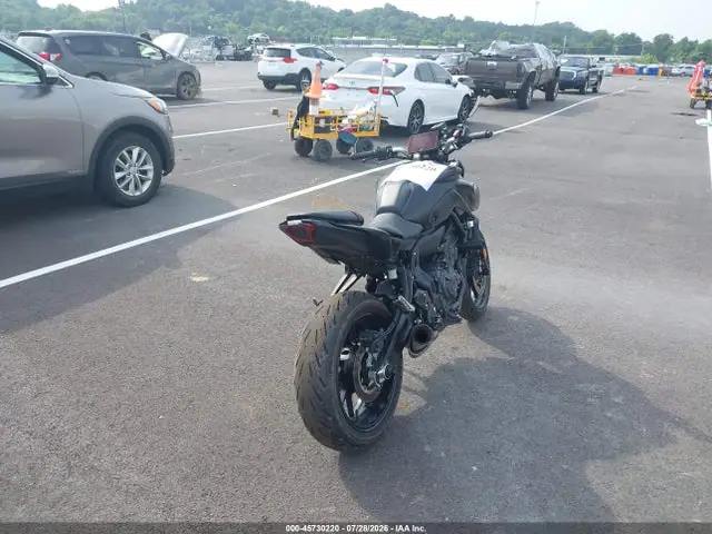 JYARM32E1RA011985 — 2024 Yamaha MT07, фото 4 с аукциона IAAI 30.09.2026, Передняя часть справа