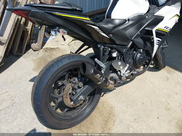 MH3RH15Y9HK001735 — 2017 Yamaha YZFR3 A, фото 4 с аукциона IAAI 13.10.2026, Передняя часть